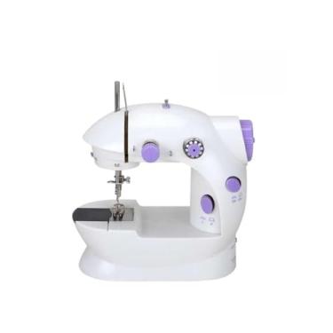 Imagem de Máquina Costura Portátil Elétrica Pilha Pedal Bivolt