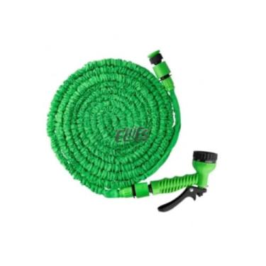 Imagem de Mangueira Expansível 15 Metros com Pistola de Spray, Ideal para Jardim e Limpeza Interna e Externa