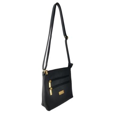 Imagem de Bolsa Transversal Topgrife Couro Preto