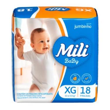 Imagem de Fralda de Infantil Mili Baby XG Jumbinho C18
