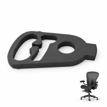 Imagem de Substituição de índice de braço articulado para cadeira Aeron Herman Miller, preta, nylon