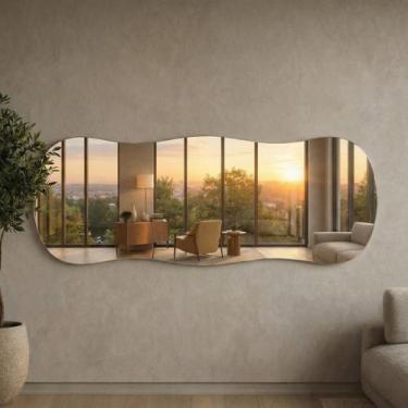 Imagem de Espelho de Parede Orgânico Aura Lopazzi 150x40cm Corpo Inteiro Design 