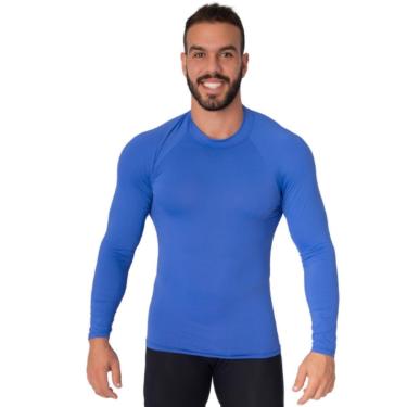Imagem de Blusa Térmica Poliamida Bella Fiore Proteção UV Manga Longa Segunda Pele Moda Fitness Masculina-Masculino