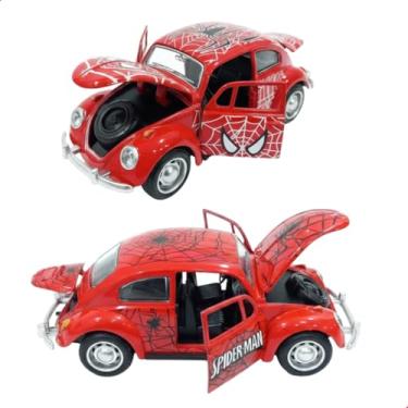 Imagem de Carrinho Clássico Estilo Herói em Metal com Fricção, Portas e Capô Abertos – Miniatura Detalhada 12,5 cm