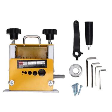 Imagem de Fafeicy Máquina de Decapagem Manual de Fios, Ferramenta de Decapagem de Cabos Portátil Alimentada por Broca Com 6 Canais e Lâmina Ajustável, para Reciclagem de Cabos de Cobre de Fios de