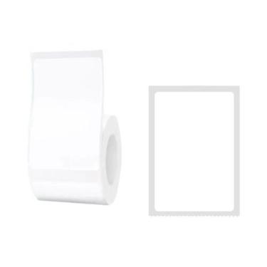 Imagem de Papel Adesivo Térmico Impermeável Para Impressão De Etiquetas Redondas