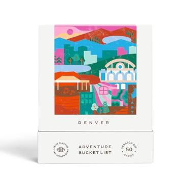 Imagem de Reach International Outfitters Denver Adventure Bucket List: 50 Scratch-Off Cards for Outdoor Activities, Tourist Attractions, and Road Trips - Perfect Travel Gift and Guide for Exploring Denver
