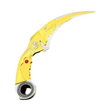 Imagem de Faca Modelo De Metal Karambit De 17CM Com Espinhos Duplos Para Meninos