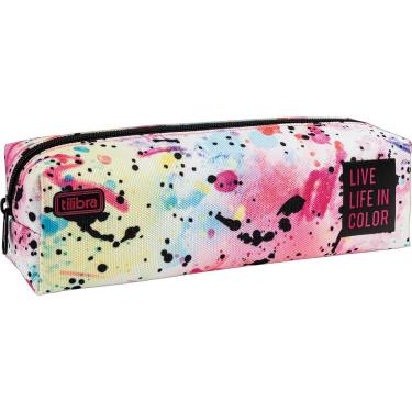 Imagem de ESTOJO SIMPLES M ACADEMIE SPLASHES BRANCO TILIBRA