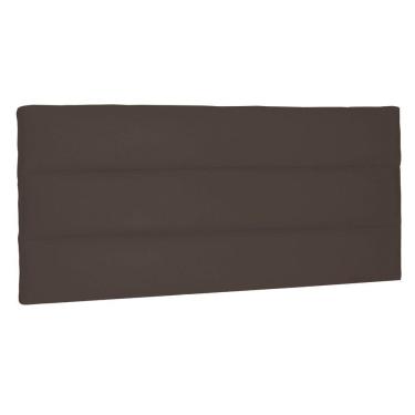 Imagem de Cabeceira Painel Estofada Cama Box Casal 140cm Suede Café