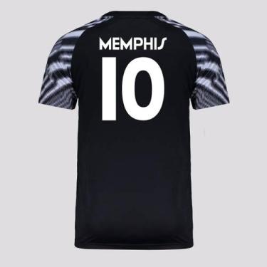 Imagem de Camisa Corinthians Lines 10 Memphis Preta, G