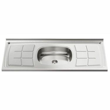 Imagem de Cuba para Pia de Cozinha 120cmx53cm Concretada Escorredor Bali Inox