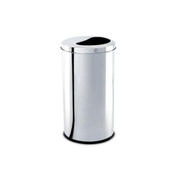 Imagem de Lixeira 1/2 Lua Brinox Decorline 12 Litros Ø20 x 44cm Aço Inoxidável