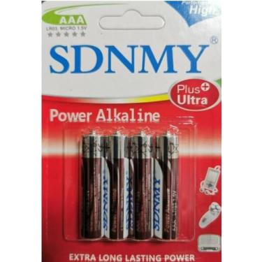 Imagem de 4 Pilhas Alkaline AAA/AA No Blister Ideal Para Vários Aparelhos - SDNM