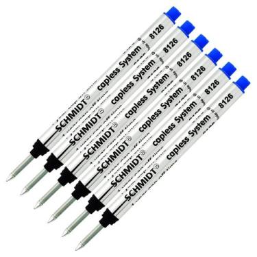 Imagem de Carga para Caneta Rollerball Schmidt 8126 Longa Sem Tampa Tinta Azul P