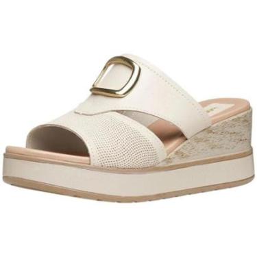 Imagem de Tamanco Feminino Anabela Medio Conforto Fácil Calce Pegada-Feminino