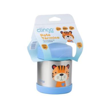Imagem de Pote Térmico Duplo Inox Clingo - Ideal para Bebês, 5h Quente e 7h Frio