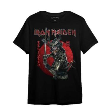 Imagem de Camiseta Iron Maiden Senjutsu Camiseta Banda Iron Maiden, G, Preto