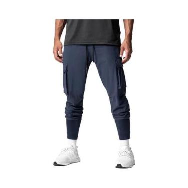 Imagem de Calças De Fitness Masculinas Camufladas De Secagem Rápida E Elásticas 