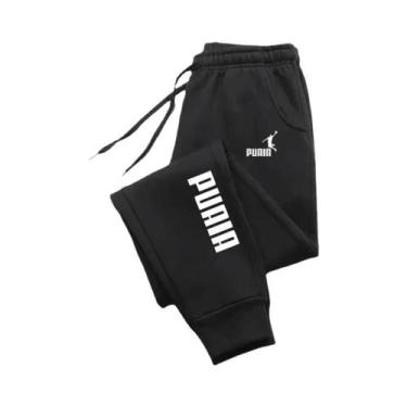 Imagem de Calças De Jogging Esportivas Masculinas Com Estampa PUAIA, Cor Sólida,