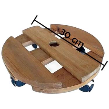 Imagem de Suporte Vasos; Botijão De Gás Carrinho Resistente 30 Cm