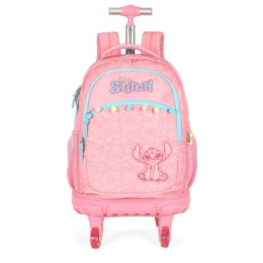 Imagem de Mochila de Rodas Escolar Stitch Disney Meninas Juvenil