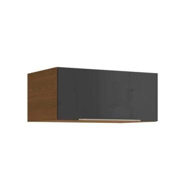 Imagem de Armário Geladeira Vibra T654 c/ 1 Porta Basculante 80x50cm Canela/Graf