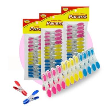 Imagem de Kit 4 Prendedor De Roupa Emborrachado 12Un - Parana
