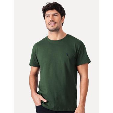 Imagem de Camiseta Reserva Masculina Slim Algodão Peruano Verde Escuro-Masculino