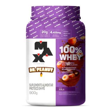 Imagem de Whey Protein 100% Max Titanium X Dr. Peanut 900g Avelã