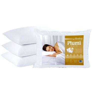 Imagem de Travesseiro Plumi Gold Suporte Firme Altenburg 50cm x 70cm Percal 180 