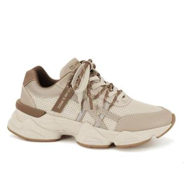 Imagem de Tênis Feminino Ramarim Chunky Plataforma Moda Casual 2590206, Marrom, 