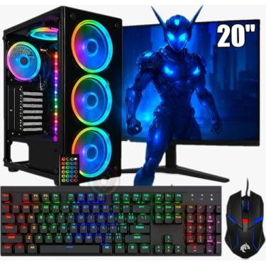 Imagem de PC GAMER COMPLETO RX 580 8GB DDR5, CORE I7 10 GERAÇÃO 5.0GHZ, 32GB DDR4, SSD 480GB (16GB DDR4)