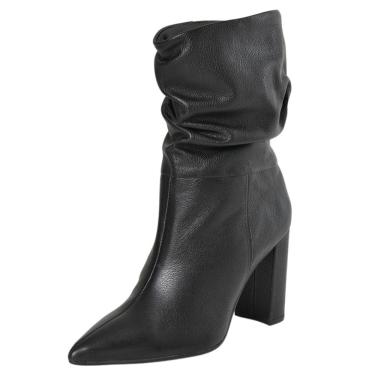 Imagem de Bota Feminina Confortavel Casual Salto Bloco Alto Via Marte