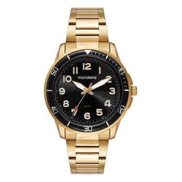 Imagem de Relogio Mondaine Masculino Ref: 33028gpmvde1 Casual Dourado