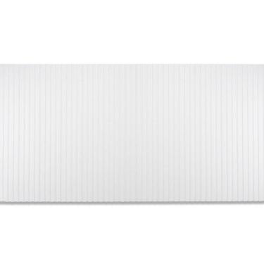 Imagem de Painel Parede Mdf Autocolante Modular para Cabeceira Queen ou Rack Tv Ripado Leve Branco