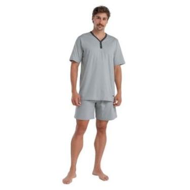 Imagem de Pijama Algodão Curto Gola V Mash 811.53-Masculino