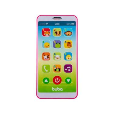Imagem de Celular Infantil Telefone Baby Phone Rosa Buba, Rosa, Bichinhos