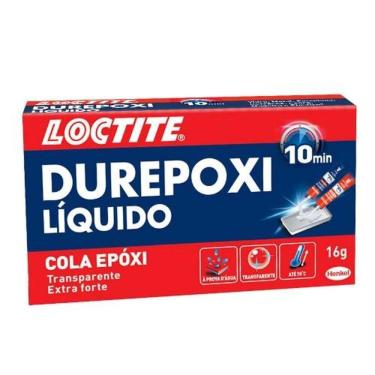 Imagem de Adesivo Epóxi Durepoxi Líquido Incolor 16G Secagem em 10 Minutos Extra Forte Transparen...