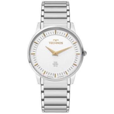 Imagem de Relógio Technos Masculino Slim Prata - GL22AQ/1K