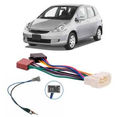 Imagem de Chicote de Ligação mais Adaptador Antena Honda Fit 2004 a 2007 - EXPEX