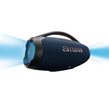 Imagem de Caixa de Som Boombox Plus AIWA 200W BT 30H IP66 RGB - BBS-01 Cor:Azul 