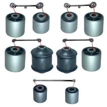 Imagem de KIT10 BUCHA SUSPENSÃO TRASEIRA PAJERO TR4 02/15, iO 99/02 MOBENSANI - 