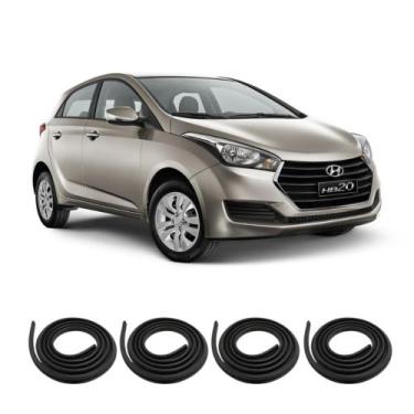 Imagem de Kit Borracha Vedação Das 4 Portas HB20 E HB20S - SEM MARCA