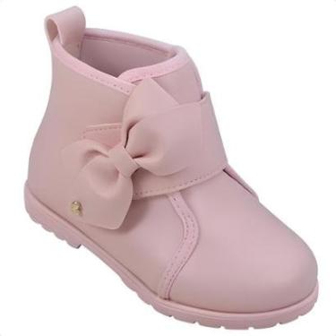Imagem de Bota Boot Coturno Infantil Pampili Rubi Laço Estilosa Tira Auto Colante-Feminino