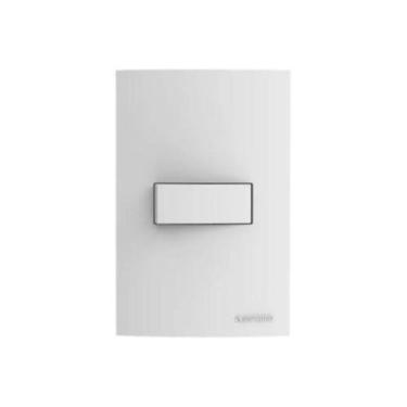 Imagem de Interruptor Simples Branco 10a 250v 4x2 Linha Brava Soprano