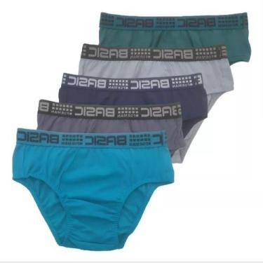 Imagem de 12 cuecas slip adulto masculina tradicional de algodão - Famy, GG - 46