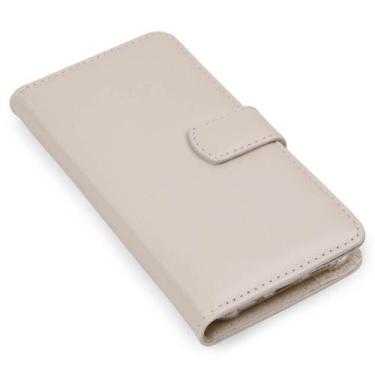 Imagem de Capa carteira couro marfim para samsung s20 fe g780 - CELLWAY