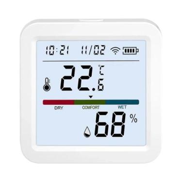 Imagem de Sensor De Temperatura E Umidade Para Casa Inteligente Tuya Zigbee WiFi