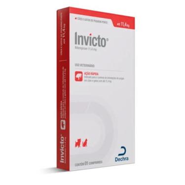 Imagem de Antipulgas Invicto 11,4mg de 1 a 11,4 kg 1 comprimido - Dechra